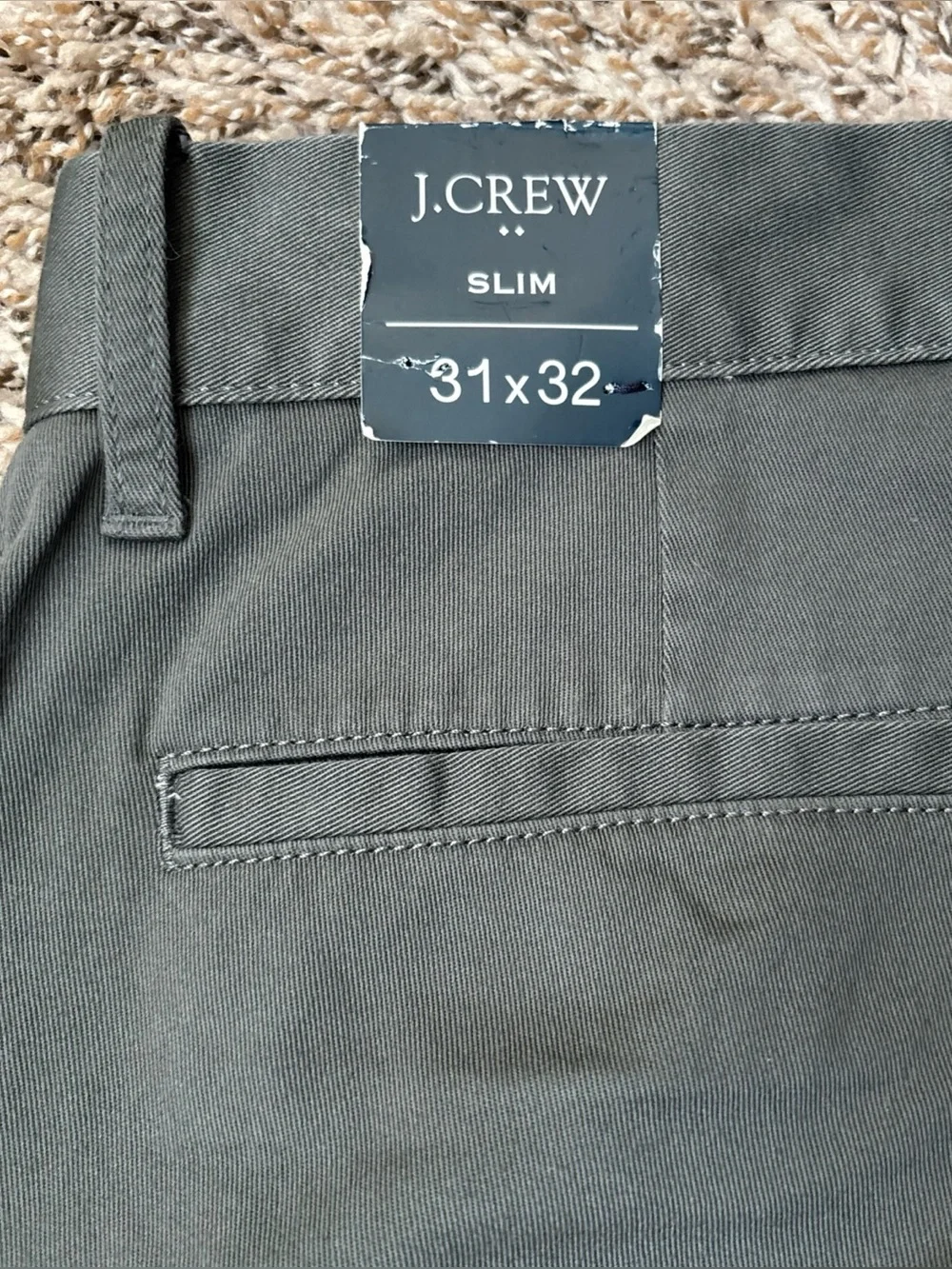 J. Crew Slim Men's Pants in Charcoal Gray